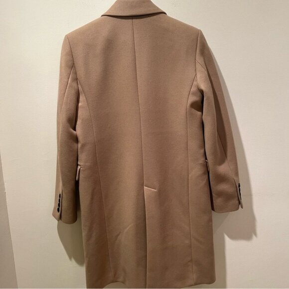 ZARA Camel Italian Wool Menswear Style Coat Jacket Small NWT NEW Blogger Fav - Picture 13 of 16